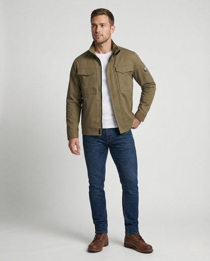 Herren Arbeitsjacke Baumwolle Multifunktional - Eveloria