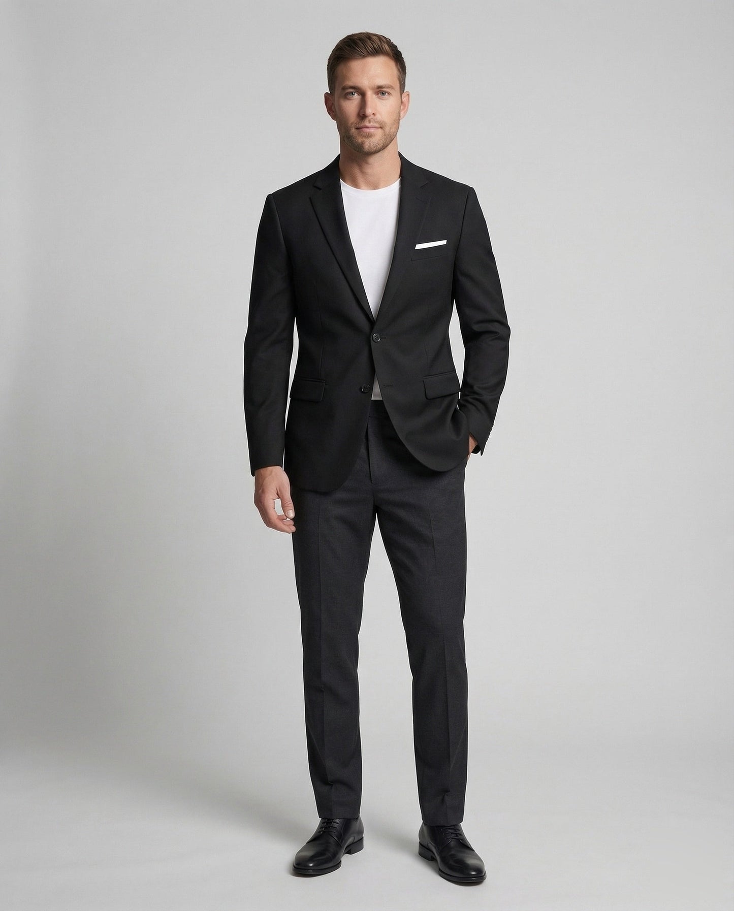Herren Slim-Fit Einreiher Sakko - Eveloria