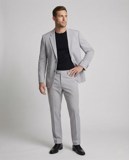 Herren Businessanzug Bügelfaltenhose Schwarz - Eveloria