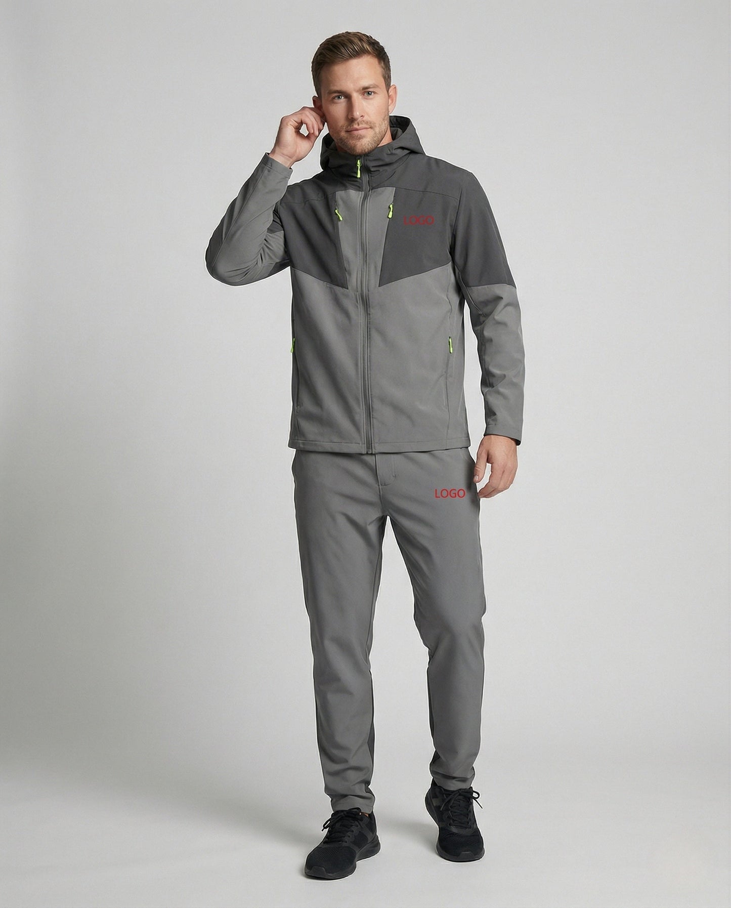 Herren Trainingsanzug Softshell Kapuze - Eveloria