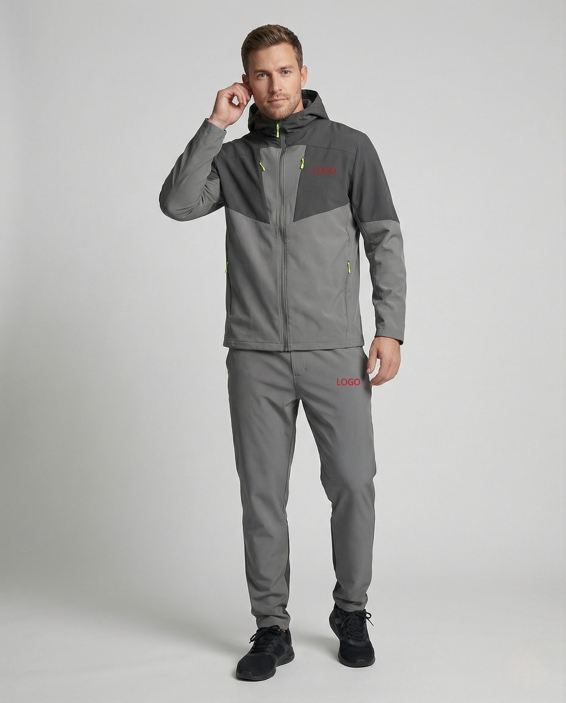 Herren Trainingsanzug Softshell Kapuze - Eveloria