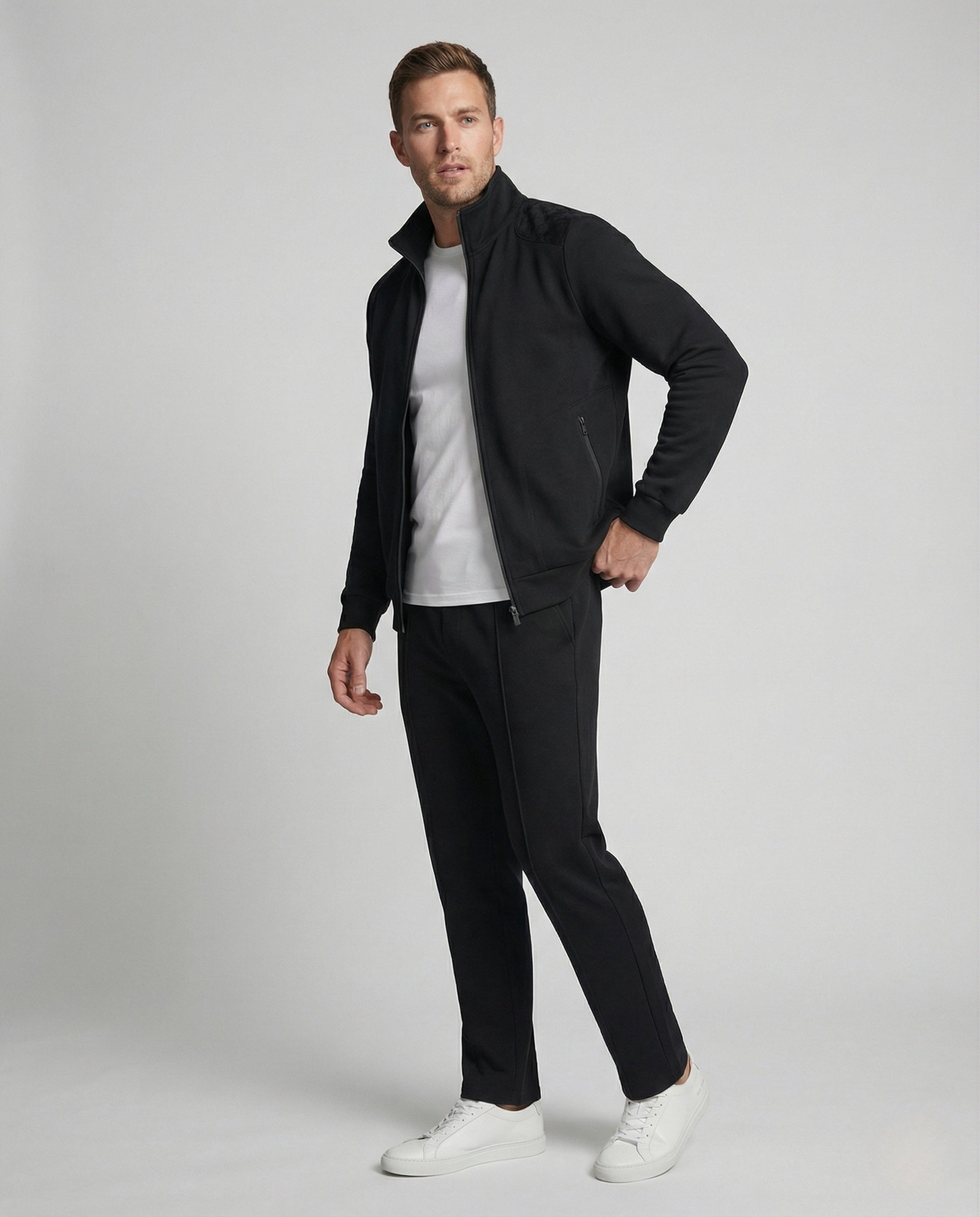 Herren Trainingsanzug Reißverschlussjacke Sport - Eveloria