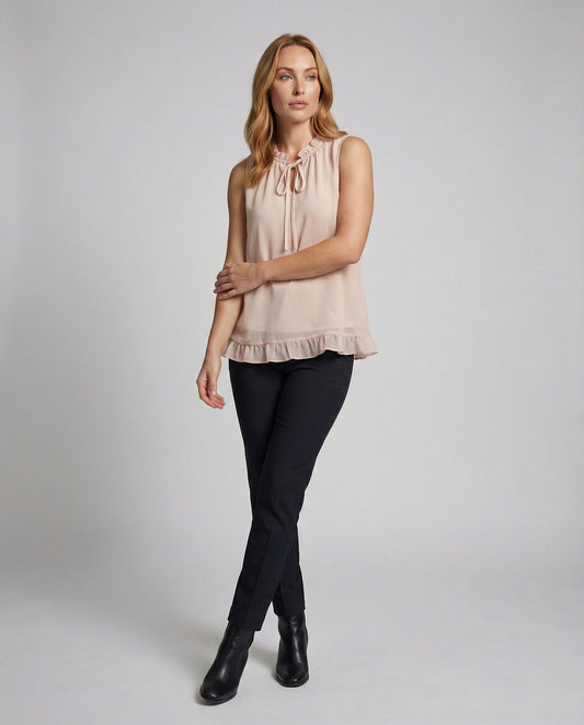 Damen Bluse mit Oversize Schleife und Bindekragen - Eveloria