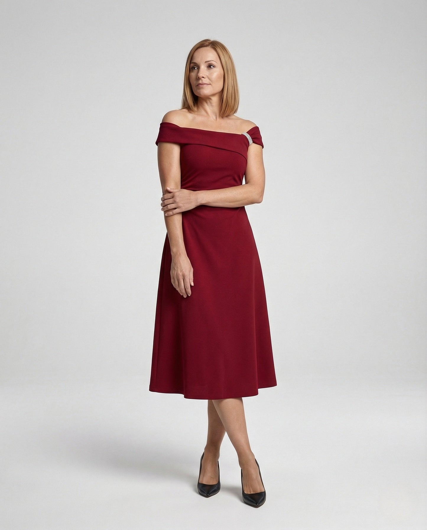 Damen Abendkleid Ein Schulter Meerjungfrau-Form - Eveloria