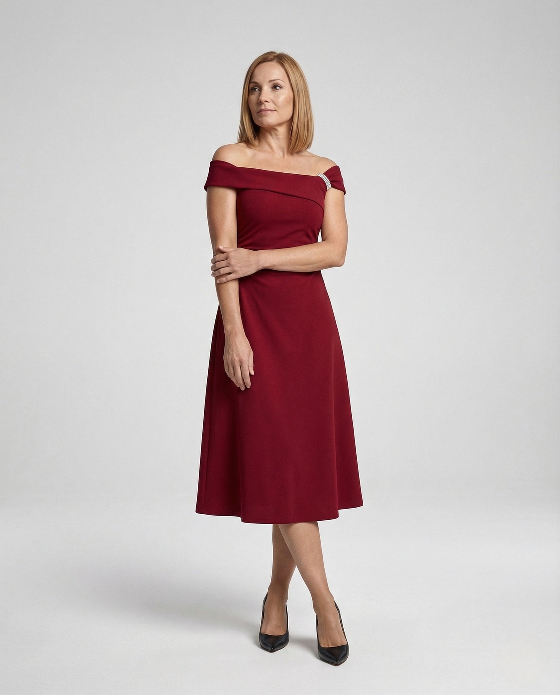 Damen Abendkleid Ein Schulter Meerjungfrau-Form - Eveloria