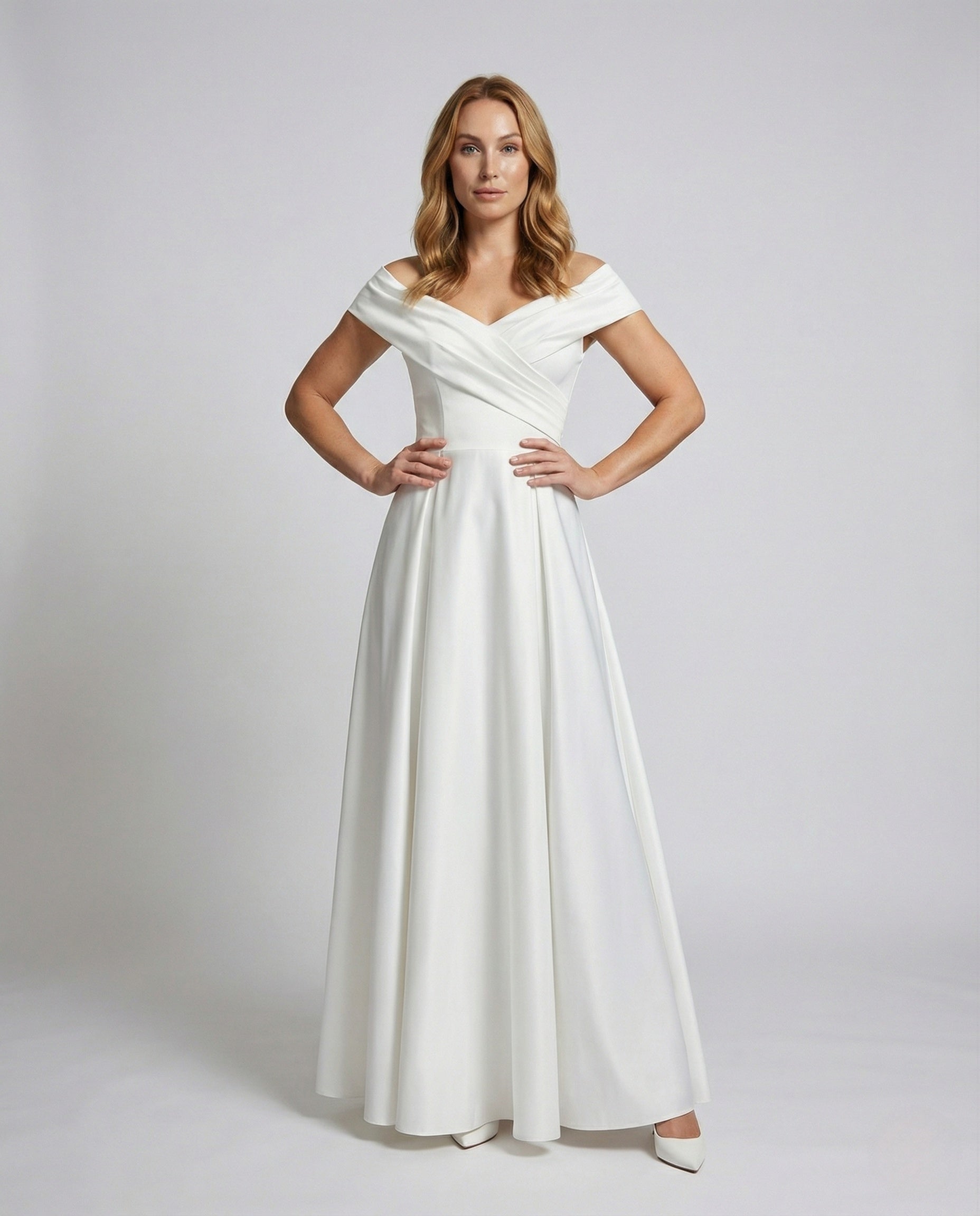 Damen Maxikleid Wickeloberteil Festlich - Eveloria