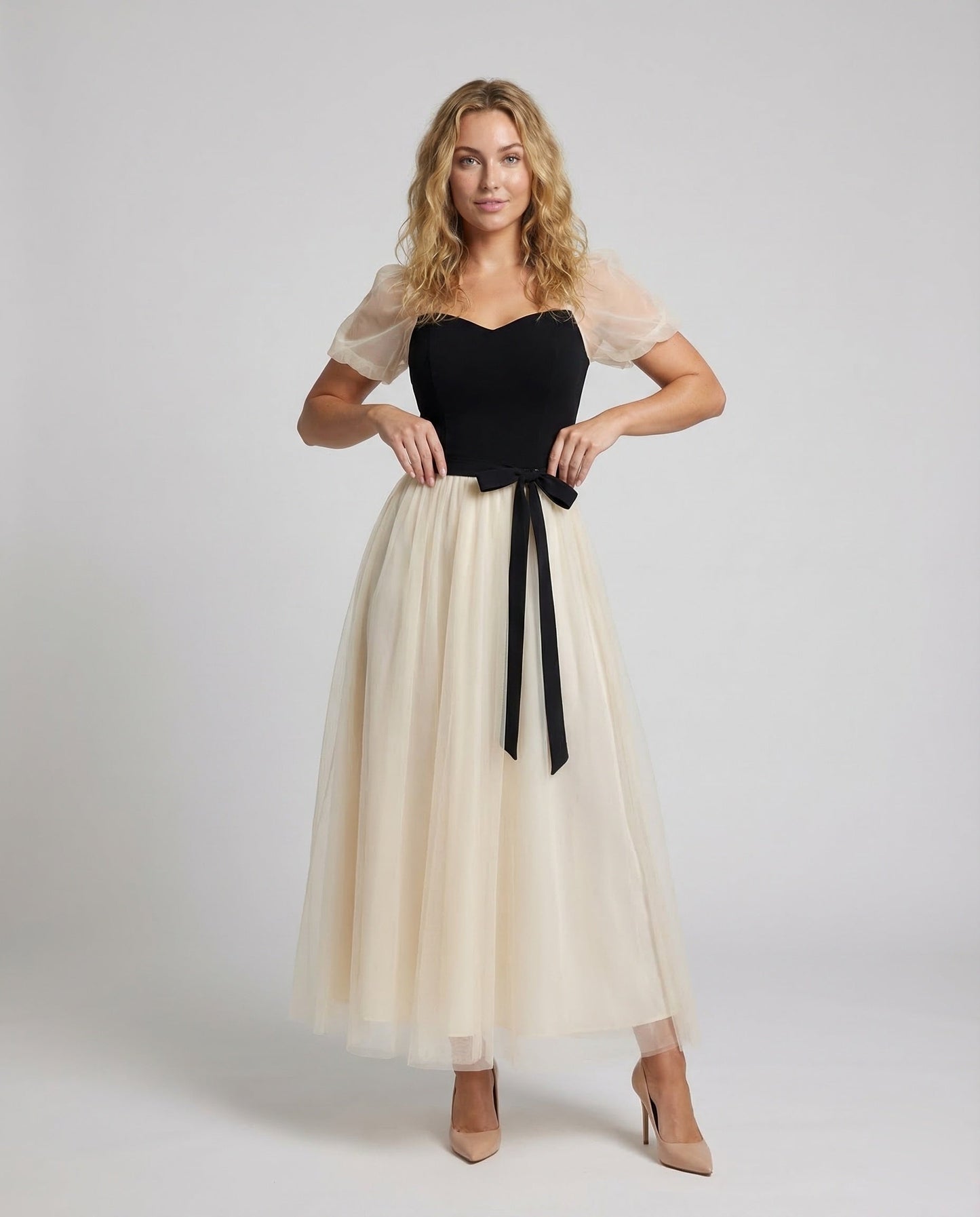 Damen Maxikleid Tüllrock Gala Abendkleid - Eveloria