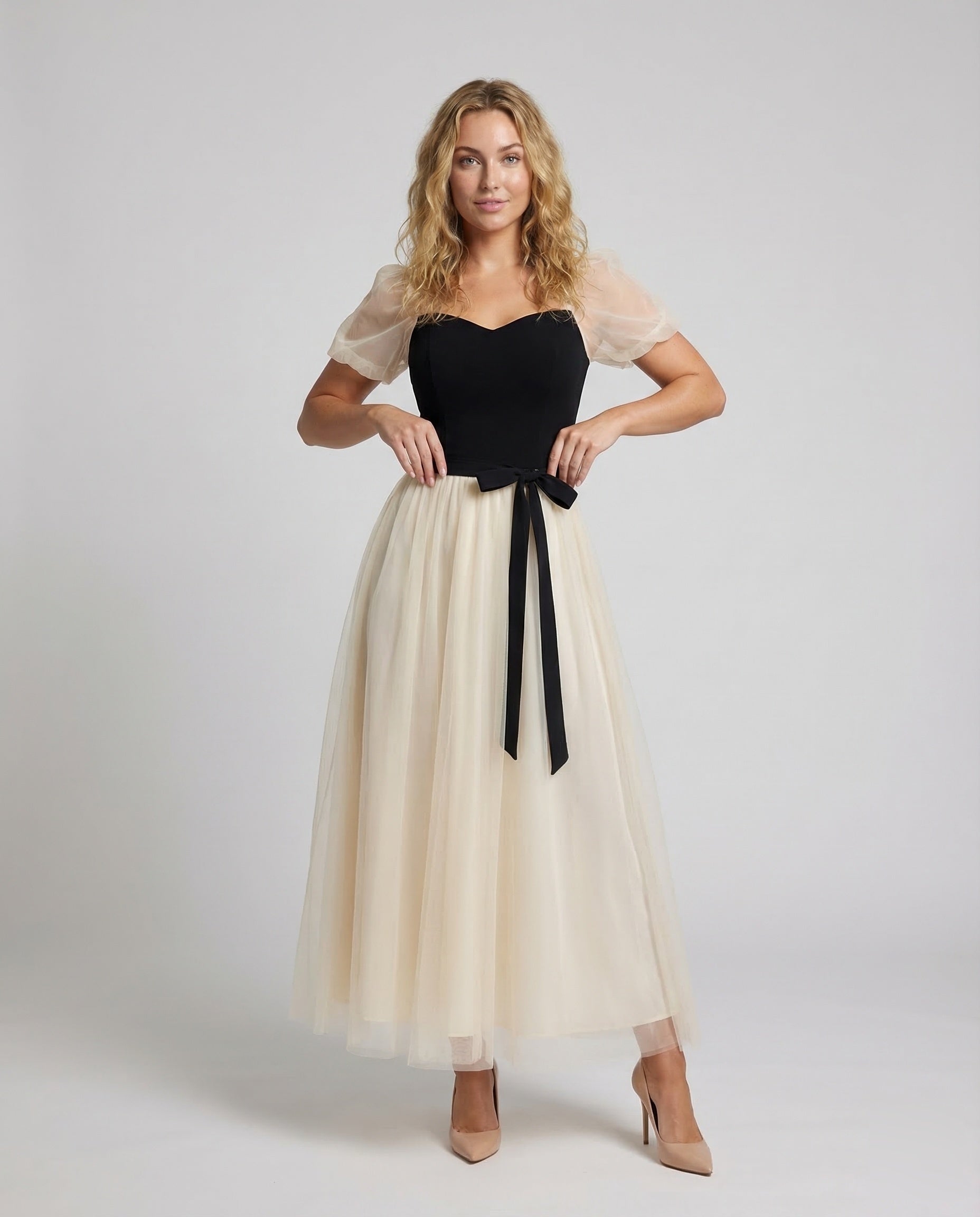 Damen Maxikleid Tüllrock Gala Abendkleid - Eveloria