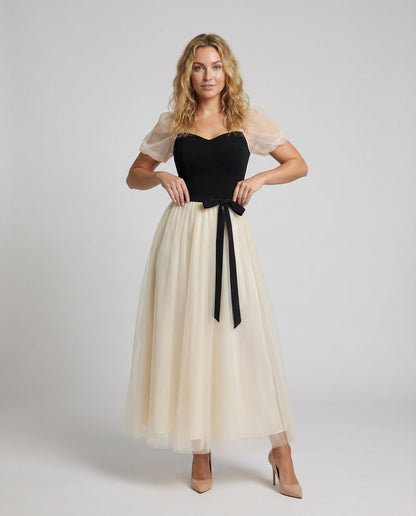 Damen Maxikleid Tüllrock Gala Abendkleid - Eveloria