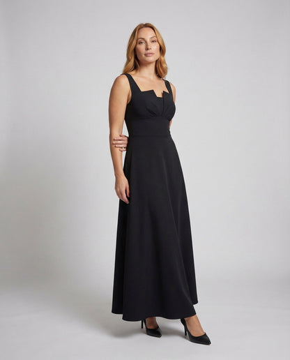 Damen Abendkleid Lange Puffärmel - Eveloria