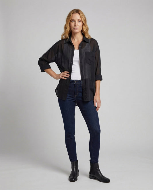Damen Zweiteiler Shorts Leinenoptik - Eveloria
