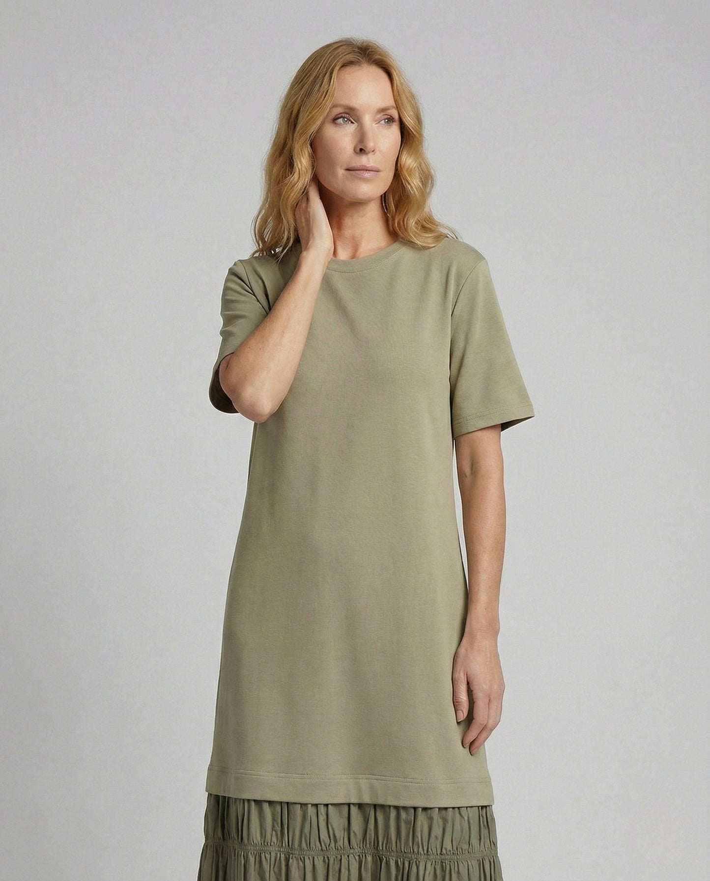 Damen Maxikleid Sweatshirt Oberteil - Eveloria