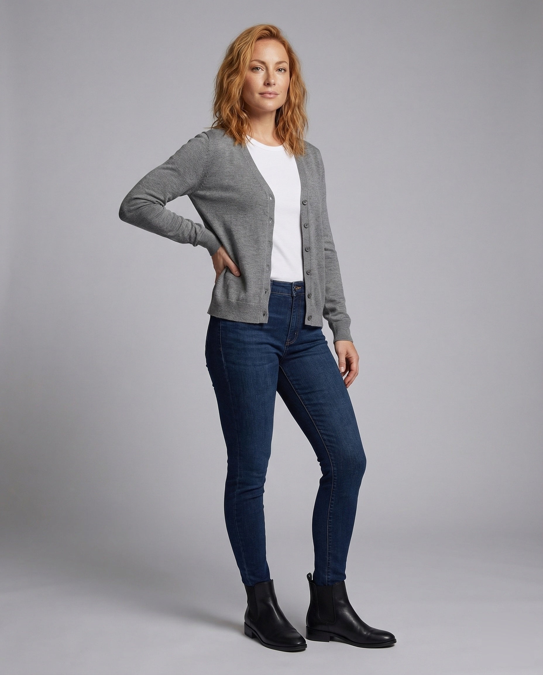 Damen Lagen-Set Maxirock Cardigan - Eveloria