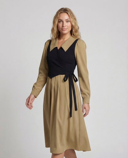 Damen Retro Midikleid mit Bustier - Eveloria