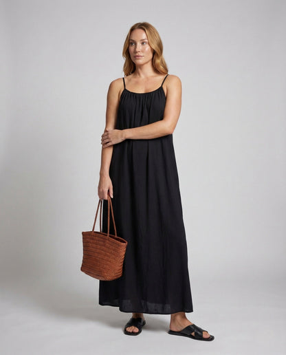 Damen Maxikleid Kaftan Spaghettiträger - Eveloria