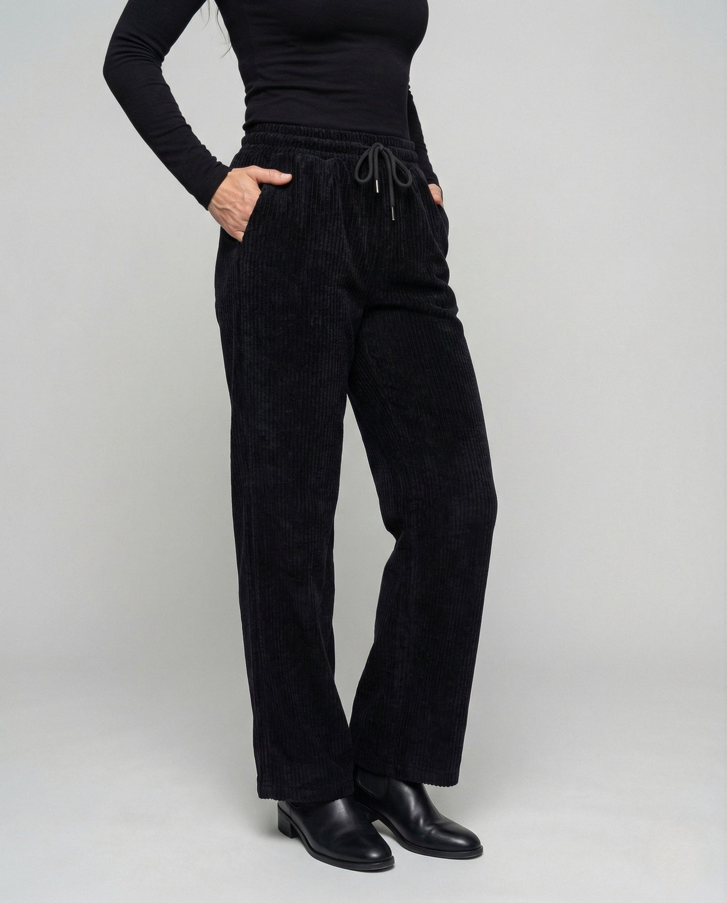 Damen Thermo Loungehose Gerippt - Eveloria