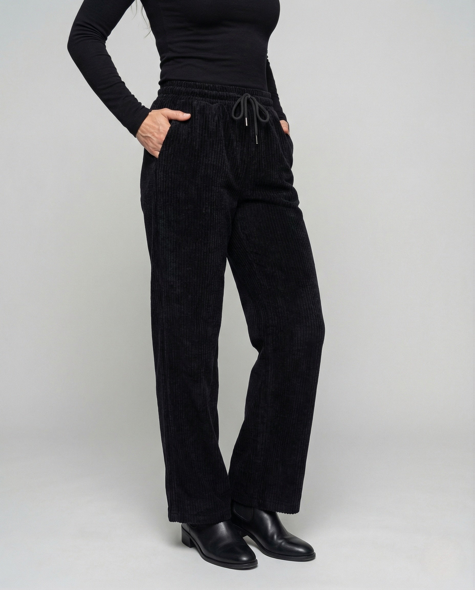 Damen Thermo Loungehose Gerippt - Eveloria