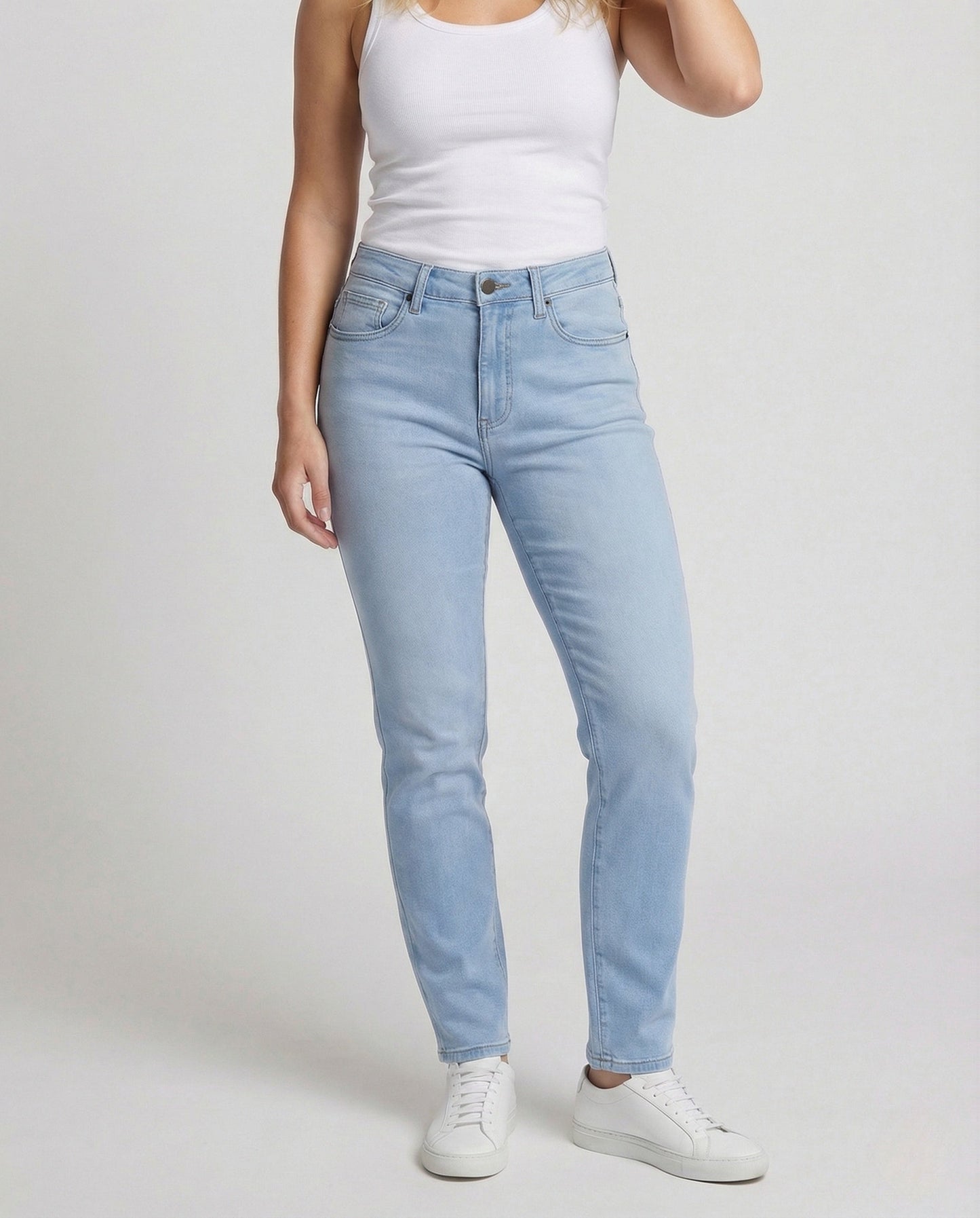 Damen High Waist Skinny-Jeans - Eveloria