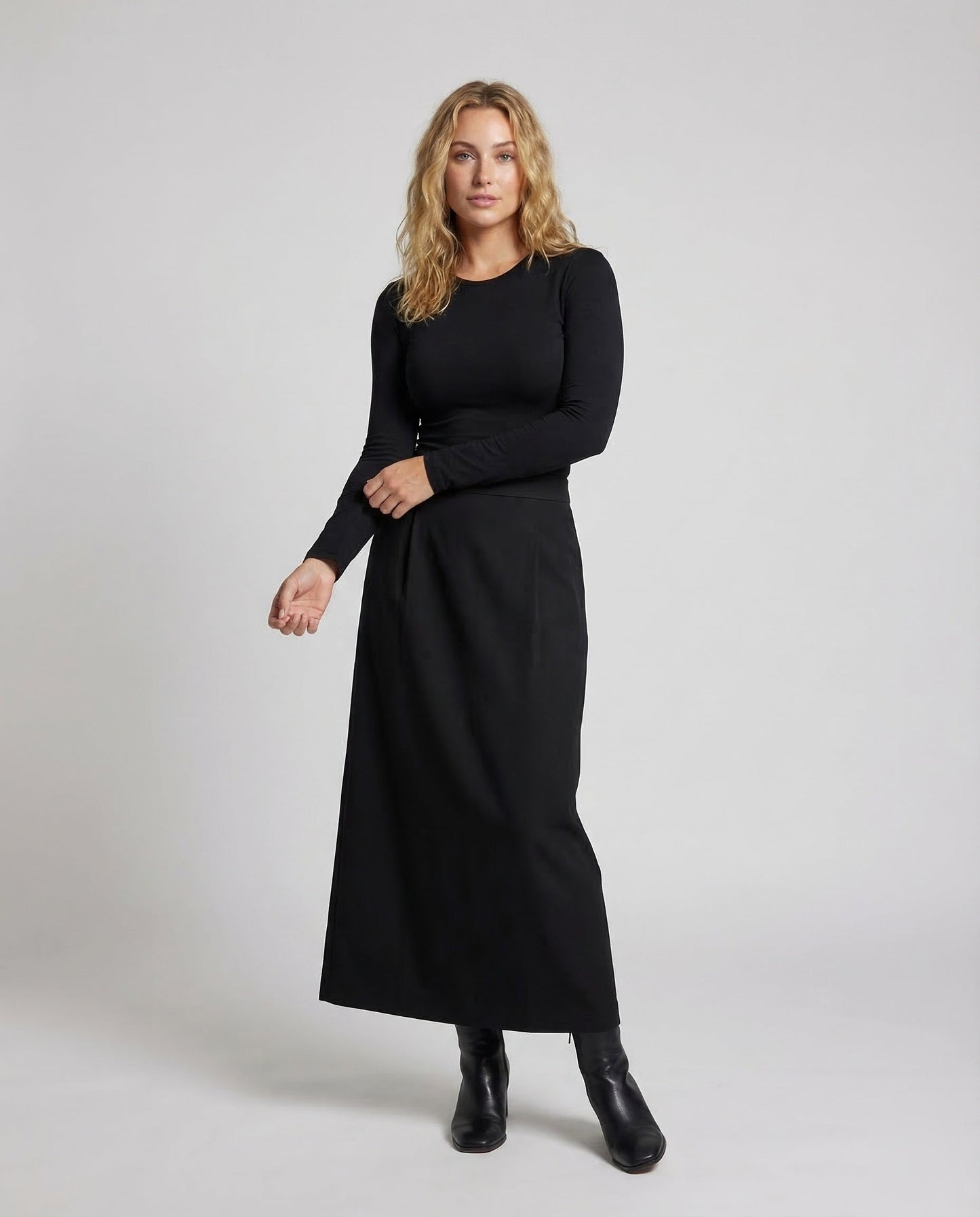 Damen Maxirock A-Linie Knöchellang - Eveloria