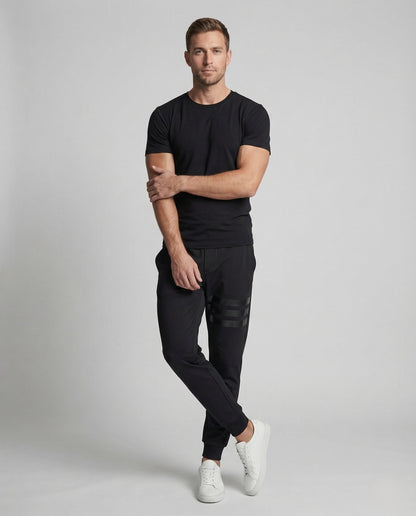 Herren Slim-Fit Jogginghose Elastischer Bund Streifen - Eveloria