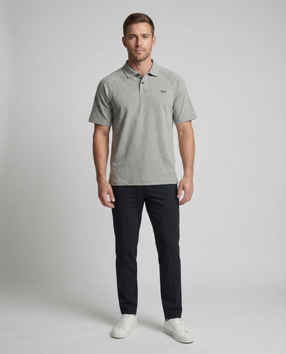 Herren Poloshirt Weit Raglanärmel Polokragen - Eveloria