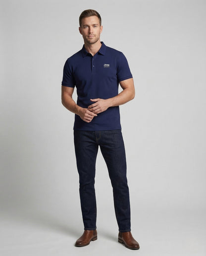 Herren Poloshirt Atmungsaktiv mit Knöpfen - Eveloria