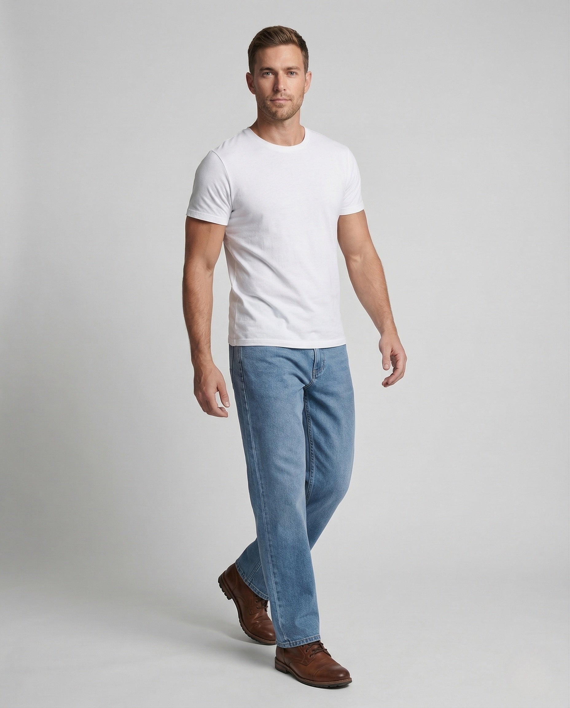 Damen Baggy Jeans Weite Bein Tiefer Schritt - Eveloria