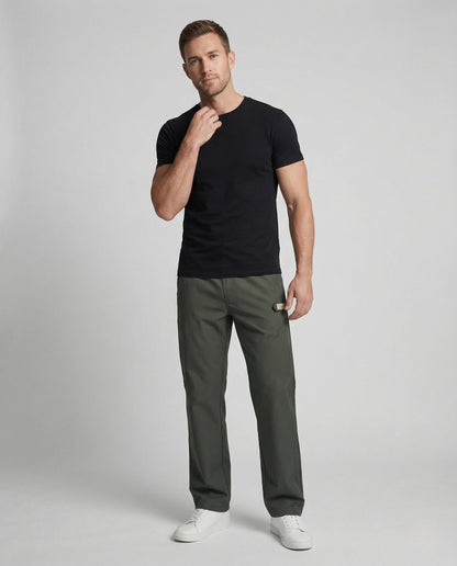 Herren Cargohose Gerade Mit Utility-Tasche - Eveloria