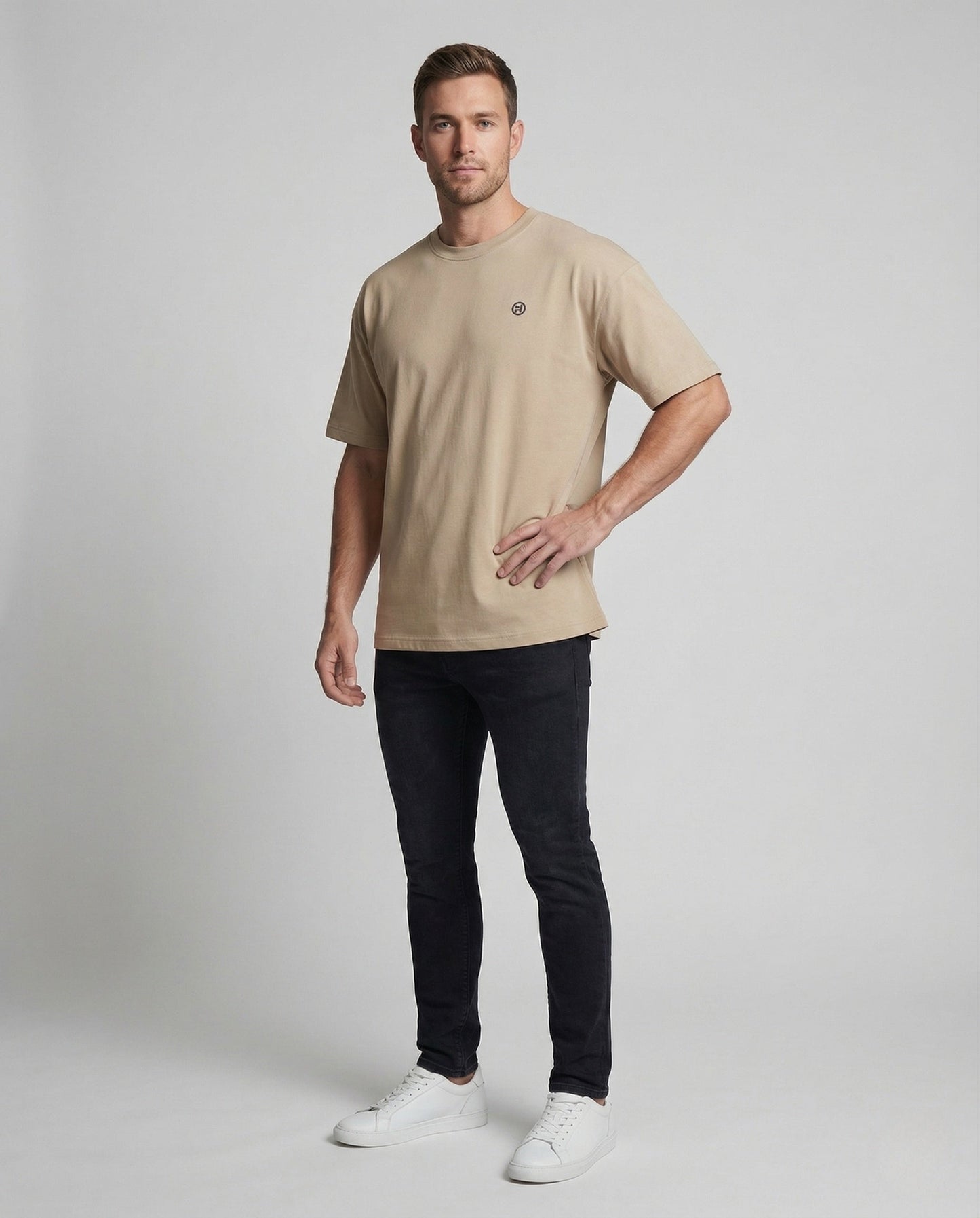 Herren Oversize T-Shirt Baumwollmix - Eveloria