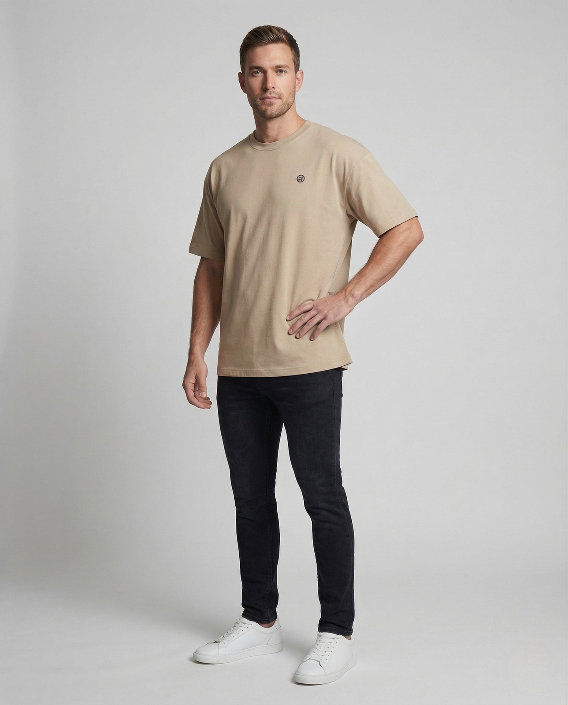 Herren Oversize T-Shirt Baumwollmix - Eveloria