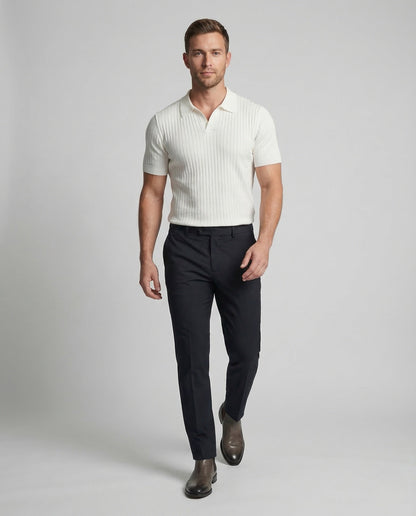 Herren Polo Kurzarm Feinstrick - Eveloria