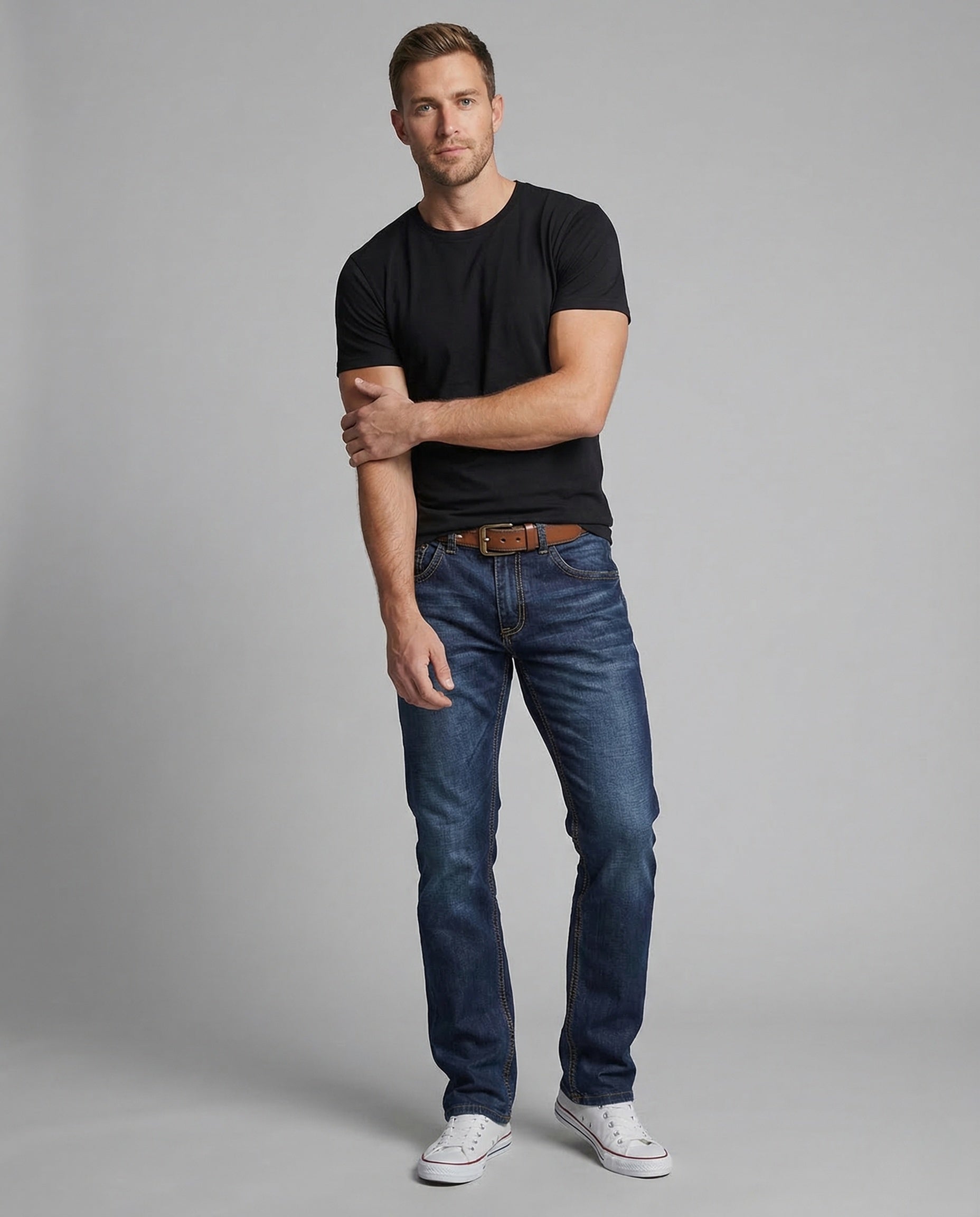 Herren Jeans Komfortbund 5-Taschen - Eveloria