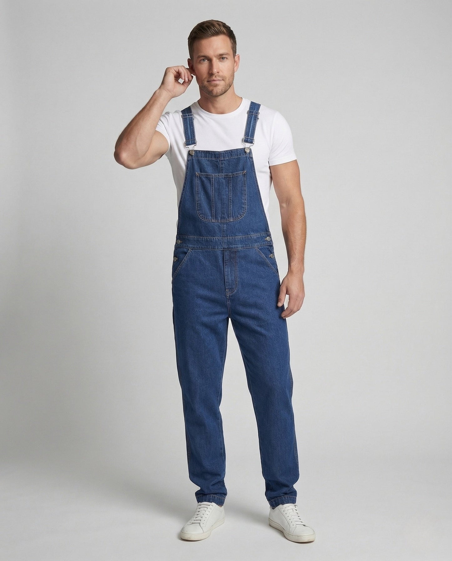 Herren Latzhose Jeans Verstellbare Träger - Eveloria