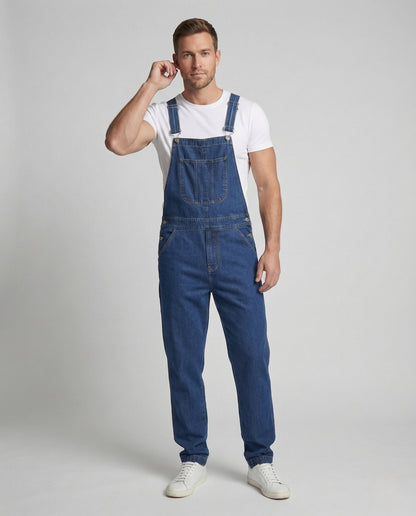 Herren Latzhose Jeans Verstellbare Träger - Eveloria