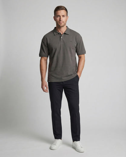 Herren Oversize Polo Baumwollmix - Eveloria