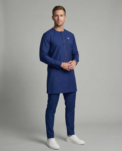Herren Tunika Set mit Stickerei und Hose - Eveloria