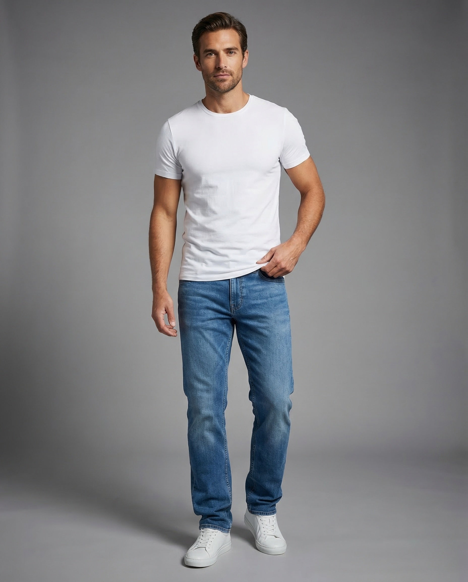Herren Jeans Gerade Elastisch wurde zu: Herren Jeans Gerade Elastisch - Eveloria