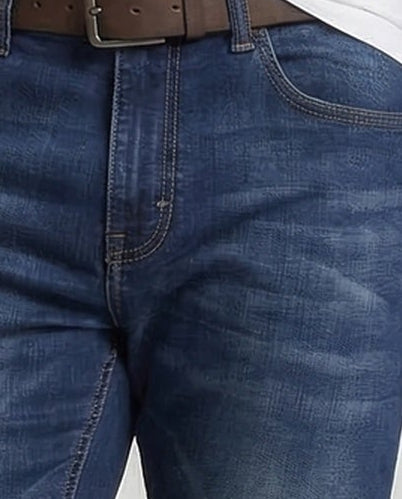 Herren Jeans 5-Taschen Gewaschen