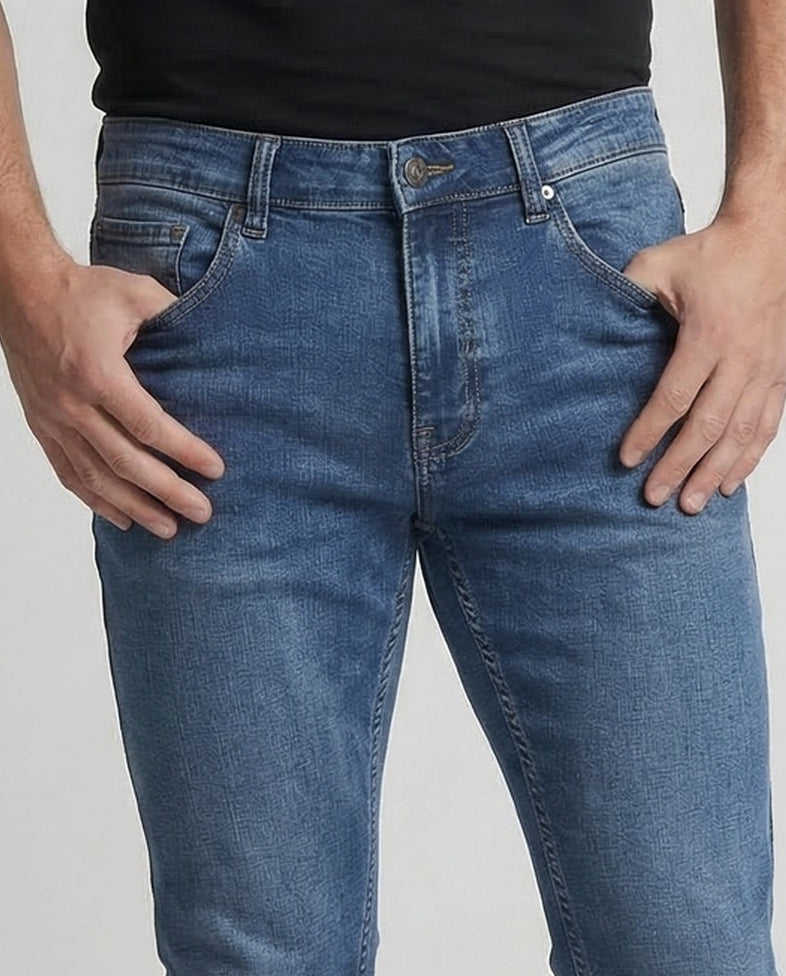 Herren Slim-Fit Jeans Gerade