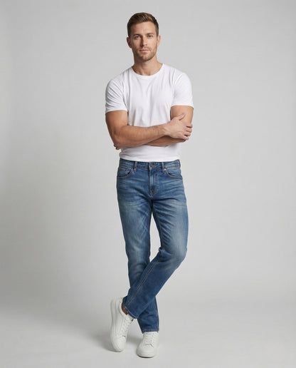 Herren Slimfit Jeans Konisch - Eveloria