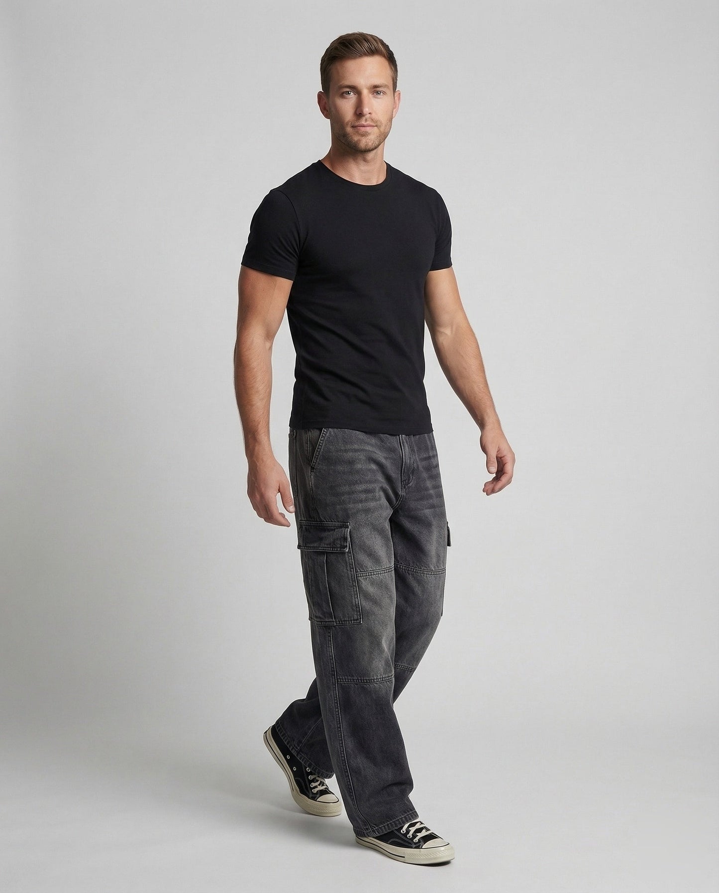 Unisex Cargohose Jeans Weit - Eveloria