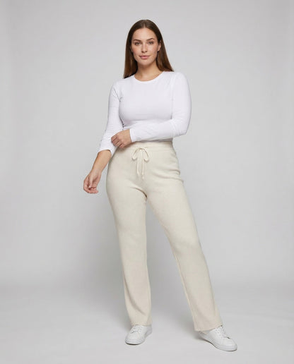 Damen High Waist Cordhose Thermofutter Schwarz - Eveloria