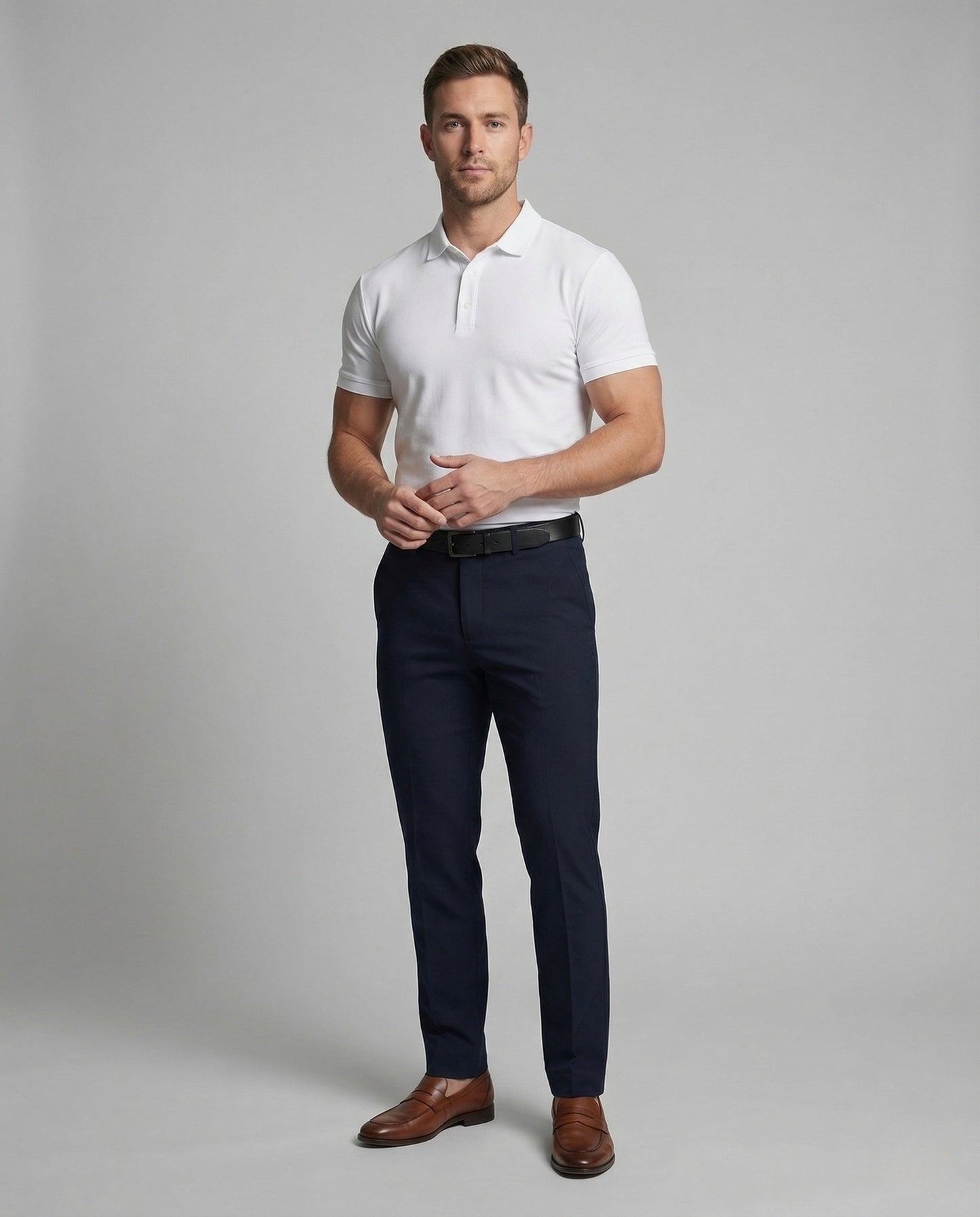 Herren Poloshirt Piqué Slim Fit - Eveloria