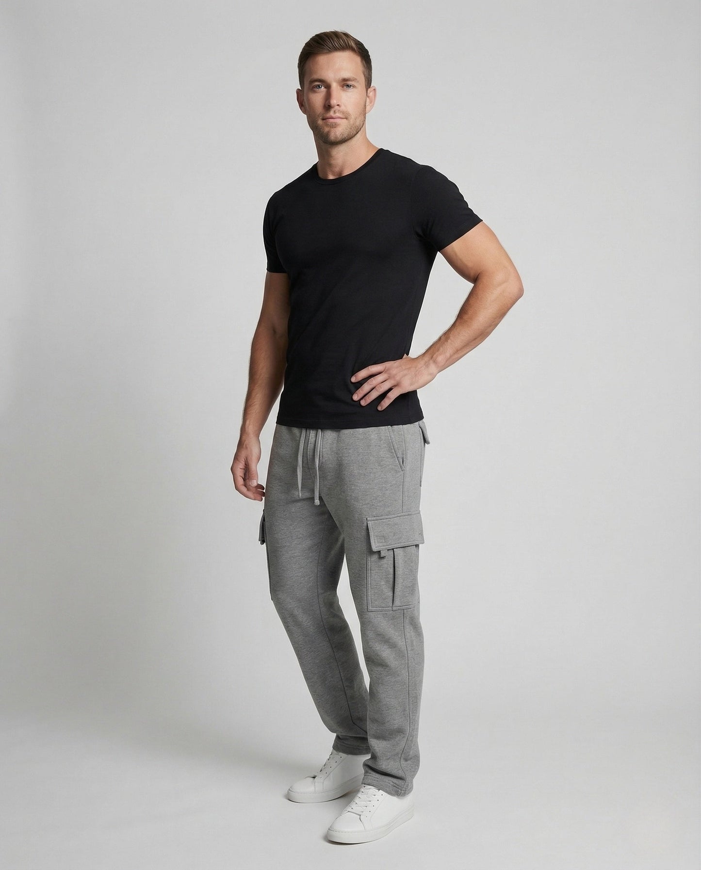 Herren Cargo Jogginghose Elastikbund - Eveloria