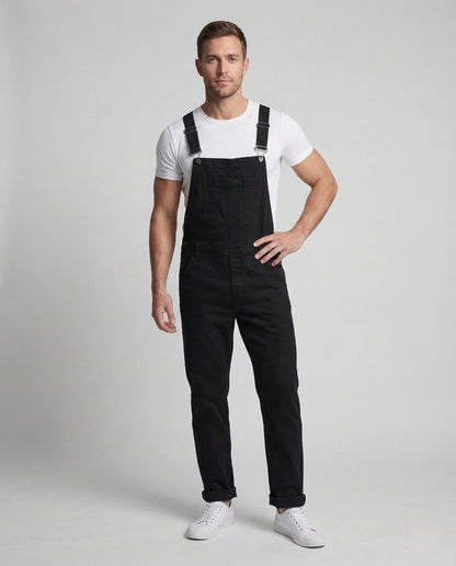 Herren Latzhose Jeans Verstellbar - Eveloria