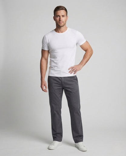 Herren Chino Hose Baumwolle Elastikbund - Eveloria