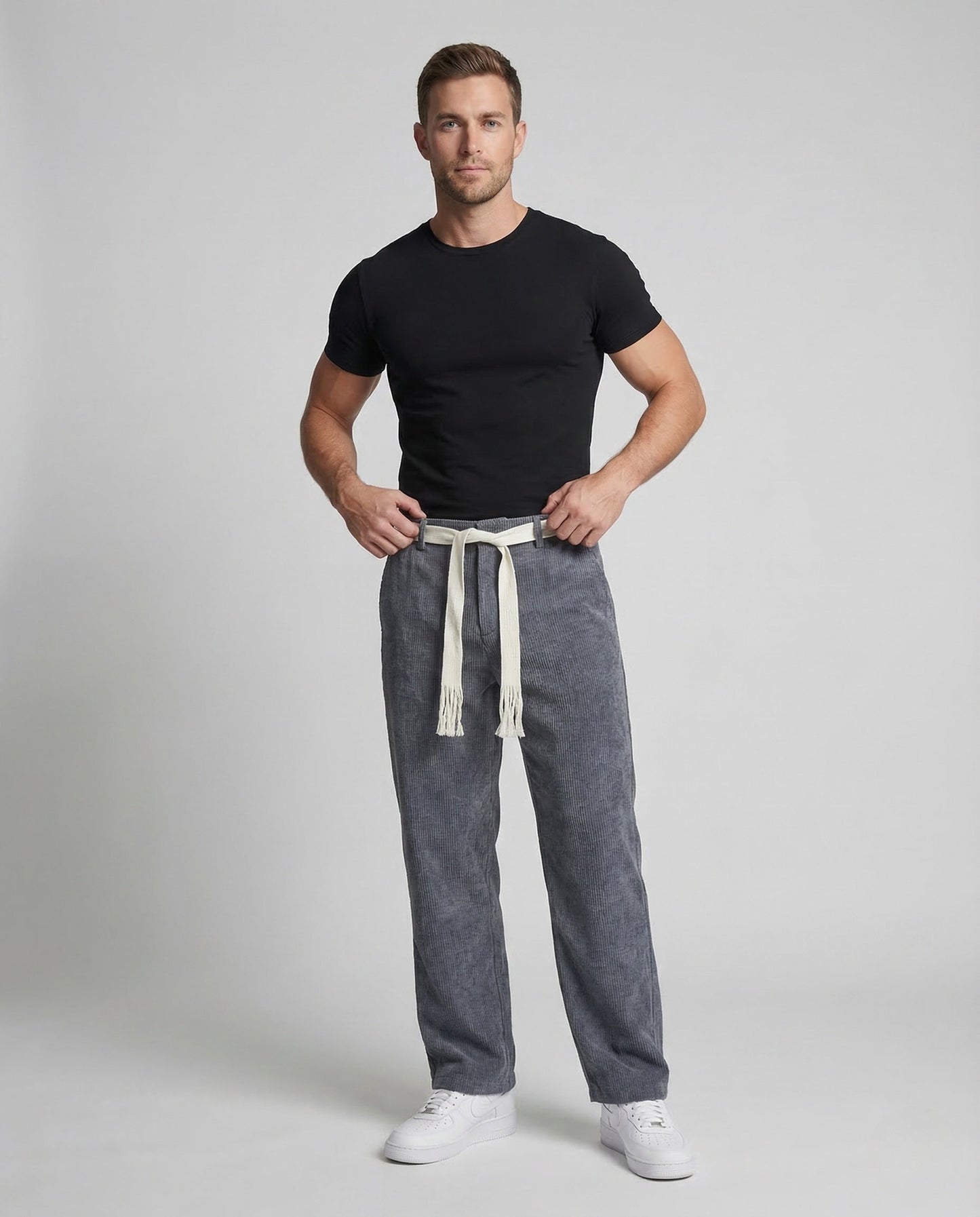 Herren Cordhose Gerade Weite Bein - Eveloria