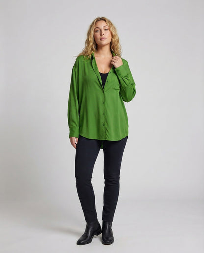 Damen Seidenbluse Weit - Eveloria