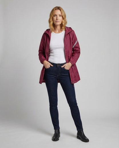 Unisex Regenjacke Wasserdicht mit Kapuze und Reflektoren - Eveloria