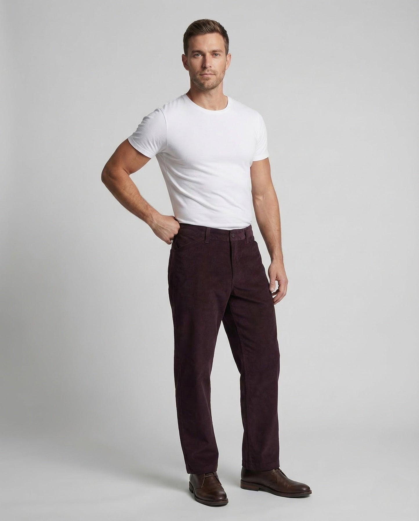 Herren Cordhose mit Beintasche Arbeitsbekleidung - Eveloria